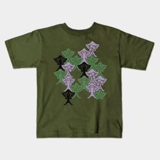 Shroomy Forest Pattern Kids T-Shirt